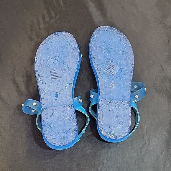 BRAND NEW ELDITAS JELLY STUDDED DOUBLE AND ANKLE STRAP WOMEN"S OPEN TOE … - Picture 9 of 12